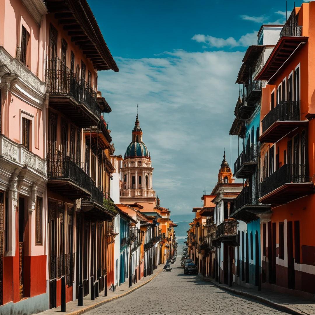 photography of a city in latin america, original, amateur photo, close photo, non-professional, sd quality