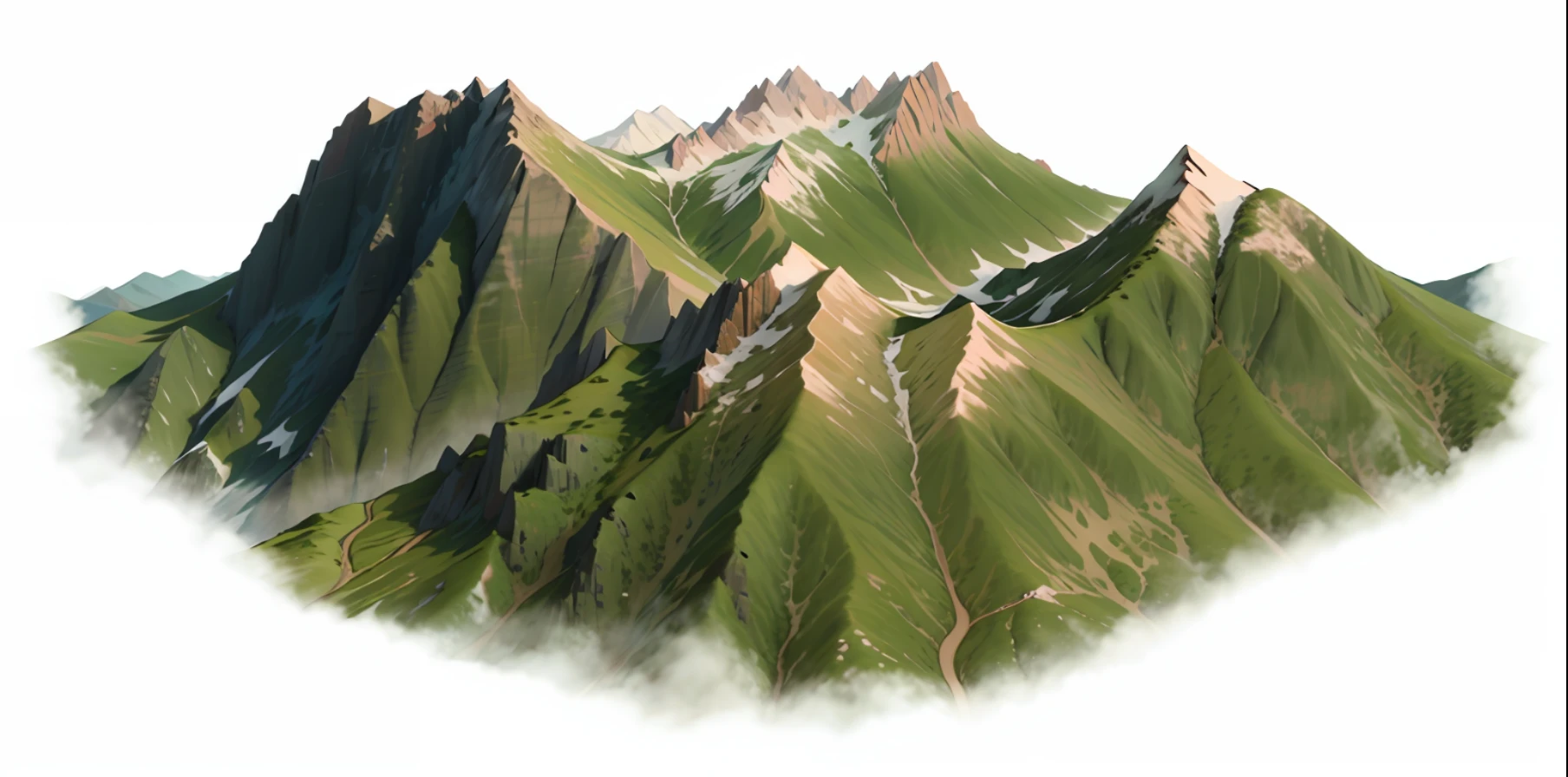 arafed mountain with a few trees on top of it, large mountain, mountainous terrain, mountainous area, mountainous, highly detailed terrain, detailed terrain, mountain range, mountainous background, moutain, mountainside, large rocky mountain, detailed terrain texture, background mountains, detailed scenery —width 672, massive mountains, giant imposing mountain, mountains