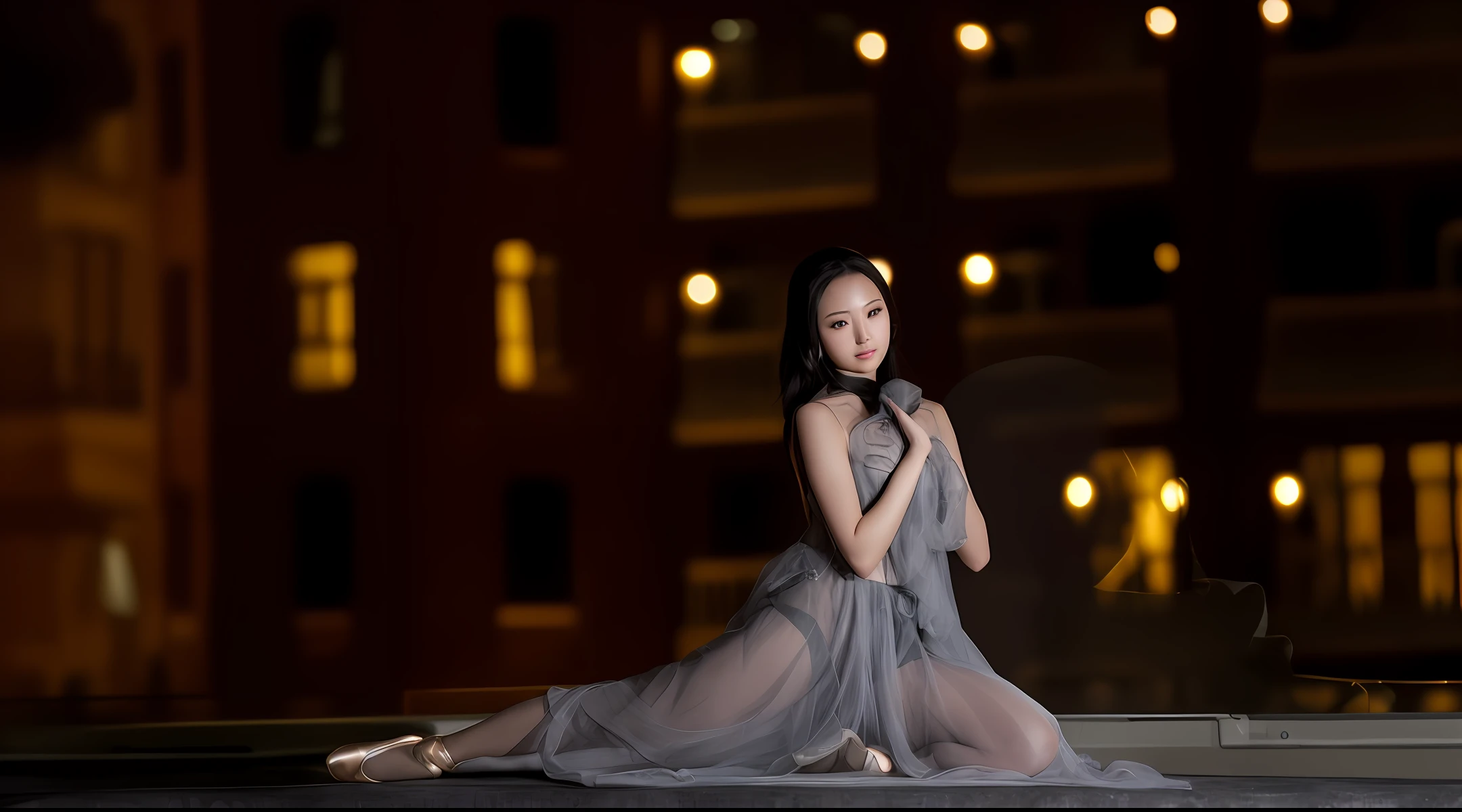(8k), (high definition, Fei Danxu style, smart, dark tone), 1 woman, Arabian skirt, on the window sill, ballet performance, (wenfei ye), graceful sitting posture, elegant pose, inspired by Gao Qipei, (nikon d750 ), (B&amp;W photography: 0.8|Low tone: 0.8), [Canon eos 5 d mark iv::0.2], (high detail), (high resolution), (masterpiece), (best quality), (fine detail), sad trend of 500px hard-edged painting, (1girl:1.40), (art of granblue fantasy:1.3), ((beautiful and detailed, (fair skin))). ((gasp)). ((clothing style), ((blush)).