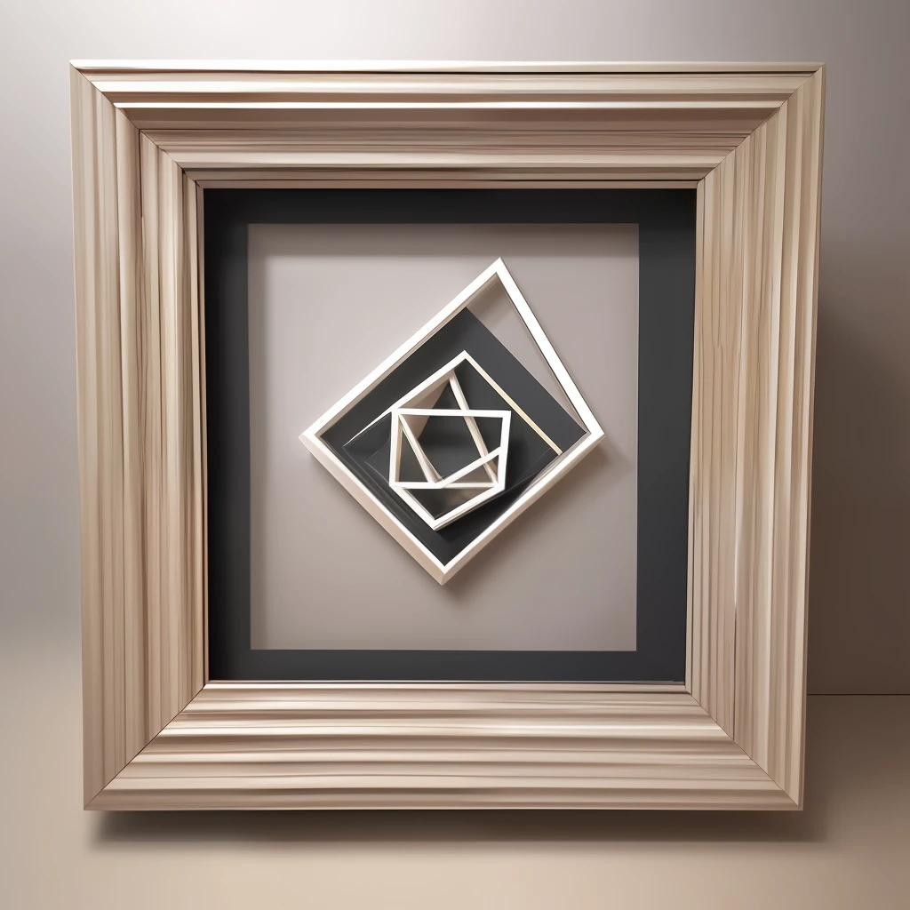 profile picture frame, avant-garde, geometry, highly detailed