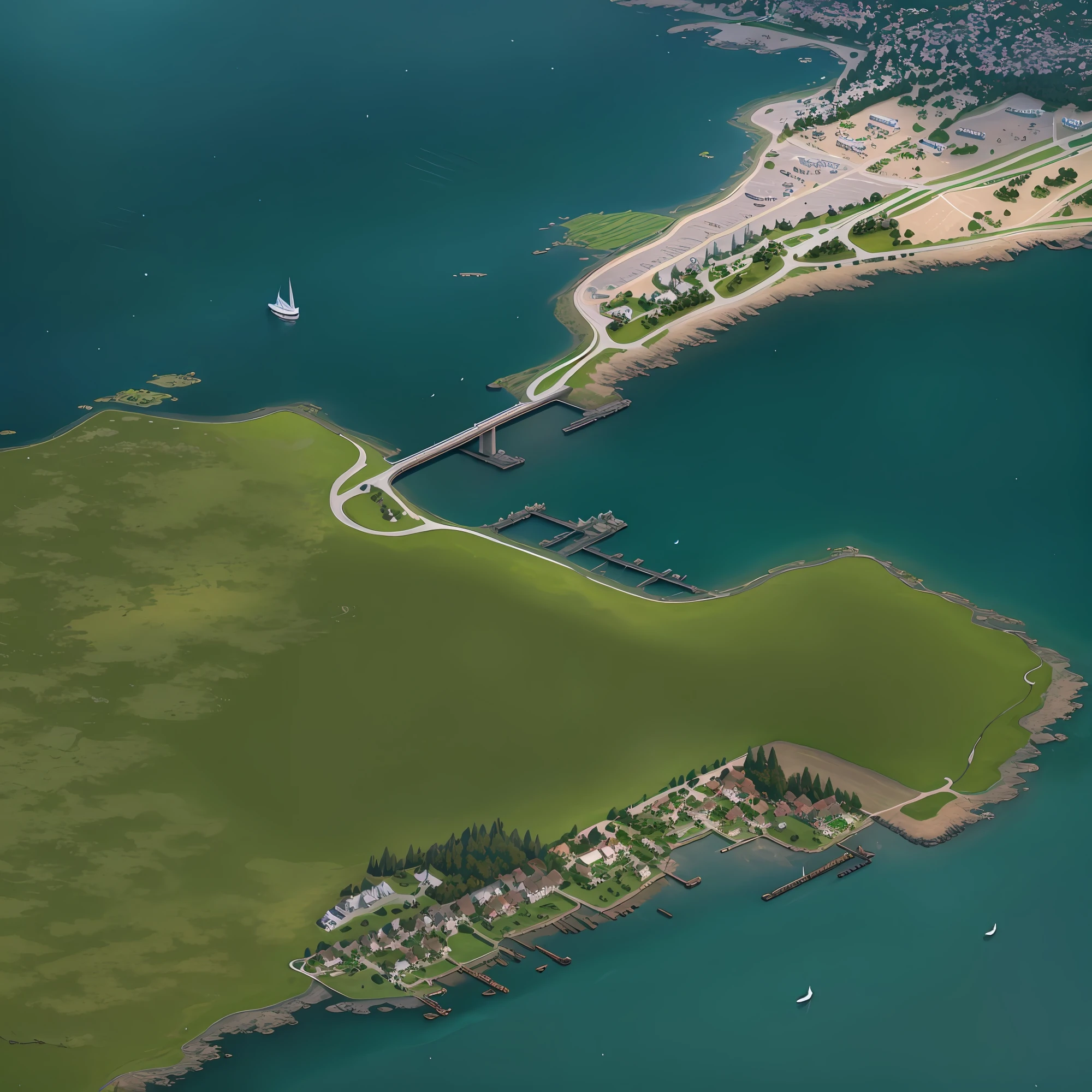 araffes in a field with a river and a forest, steam workshop maps, no trees, hyper detailed, zoom out very far, game map, grassy plains, coastline, highly detailed terrain, an expansive grassy plain, entire city visible, detailed scenery — Width 672, highly detailed maps, simple fantasy maps, r/battlemaps, detailed terrain, rock walls of river channels
