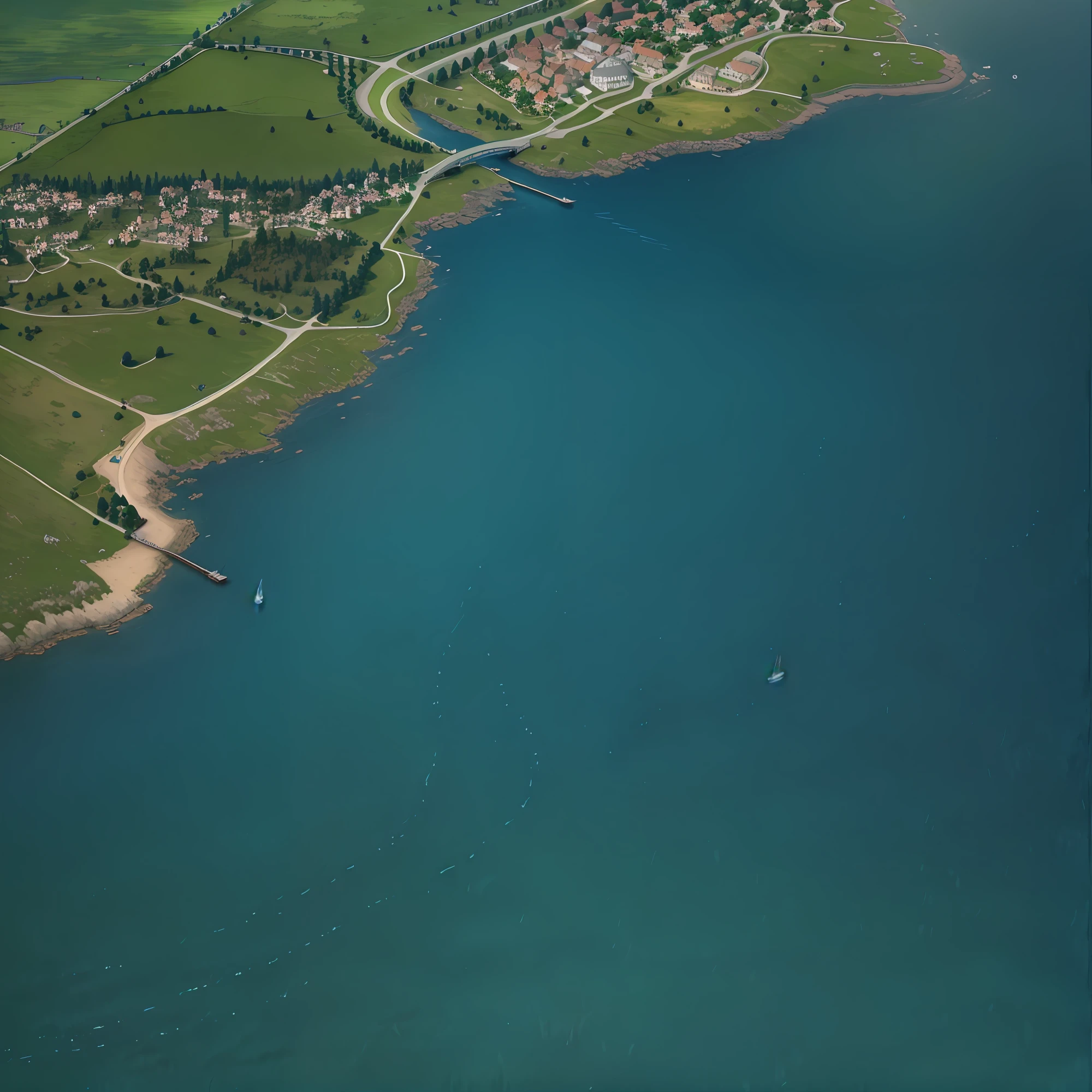 araffes in a field with a river and a forest, steam workshop maps, no trees, hyper detailed, zoom out very far, game map, grassy plains, coastline, highly detailed terrain, an expansive grassy plain, entire city visible, detailed scenery — Width 672, highly detailed maps, simple fantasy maps, r/battlemaps, detailed terrain, rock walls of river channels