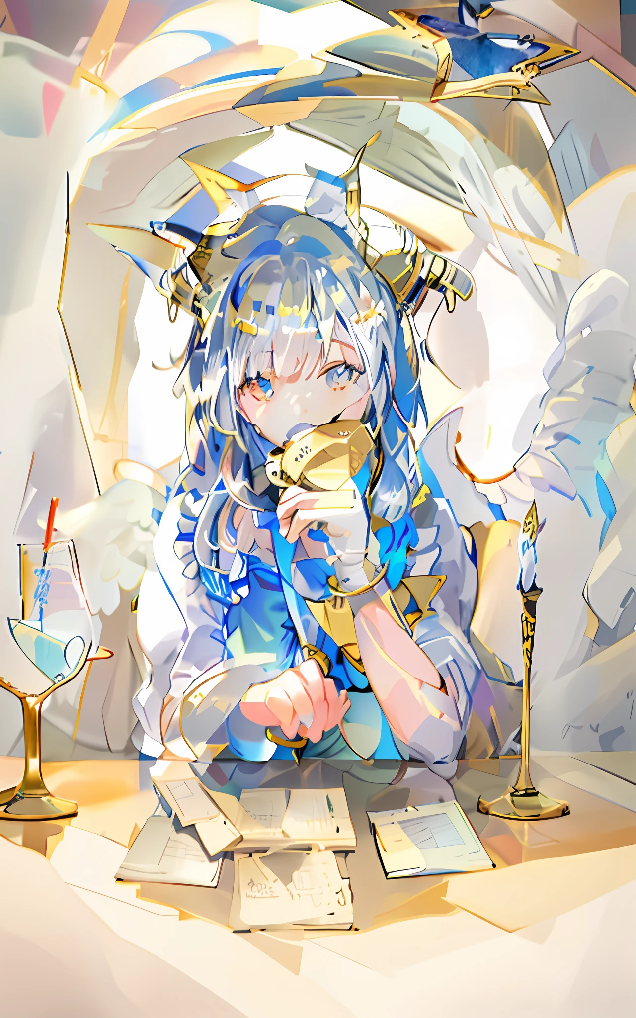 drawing of a girl with a cat ears and a cat tail, line sketch, line sketch!!, albedo from overlord, with a drink, lineart, with horns, thick lineart, simple lineart, albedo from the anime overlord, thick black lineart, anime sketch, perfect lineart, clean lineart, anime girl drinks energy drink