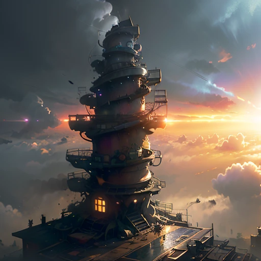 art by hendrik hondius landscape charming fountain an ultra hd detailed painting, digital art, Jean-Baptiste Monge style, bright, beautiful, splash, Glittering, cute and adorable, filigree, rim lighting, lights, extremely, magic, surreal, fantasy, digital art, wlop, artgerm and james jean, isometric, digital art, smog, pollution, toxic waste, chimneys and railroads, 3 d render, octane render, volumetrics, by greg rutkowski