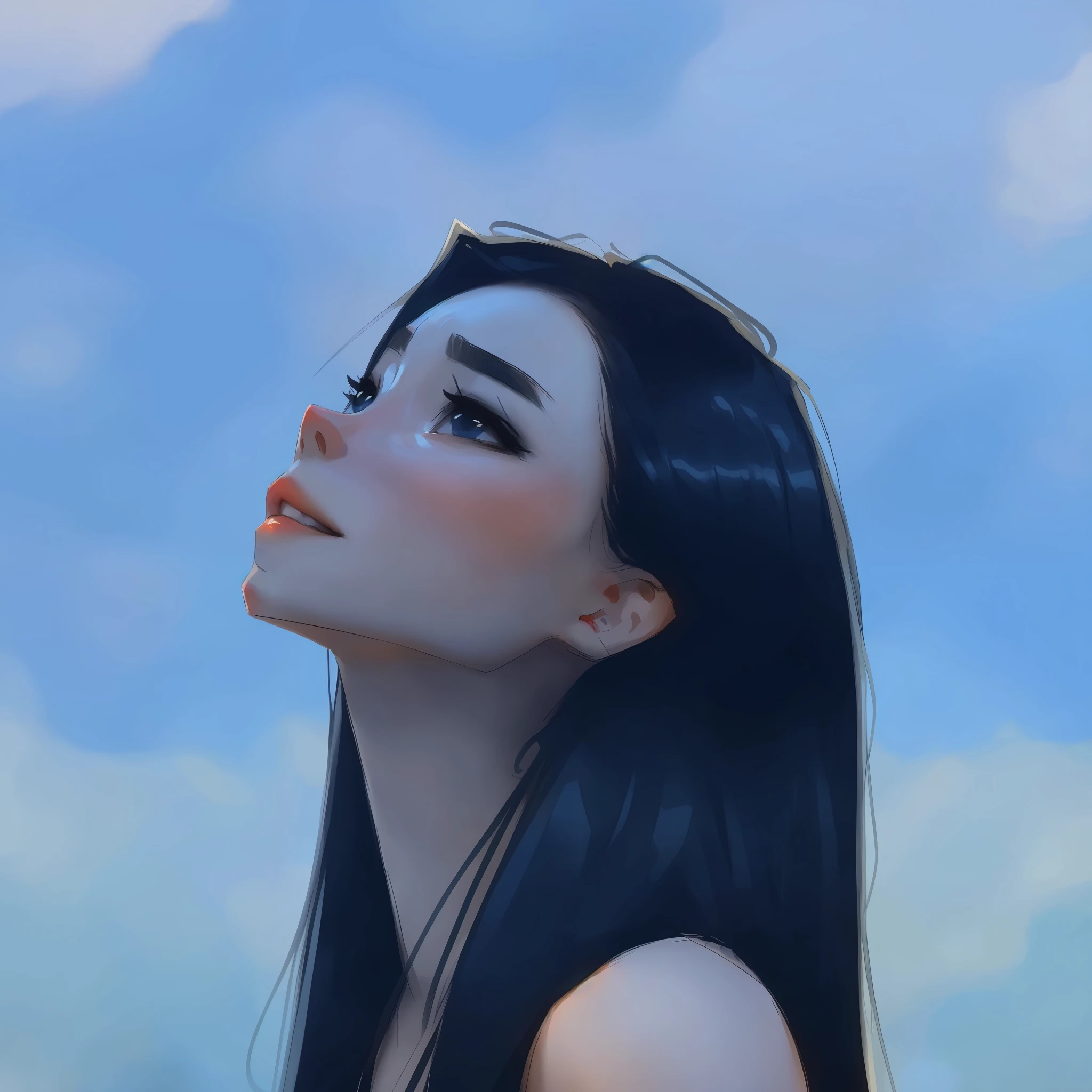 portrait of a woman, by samdoesarts