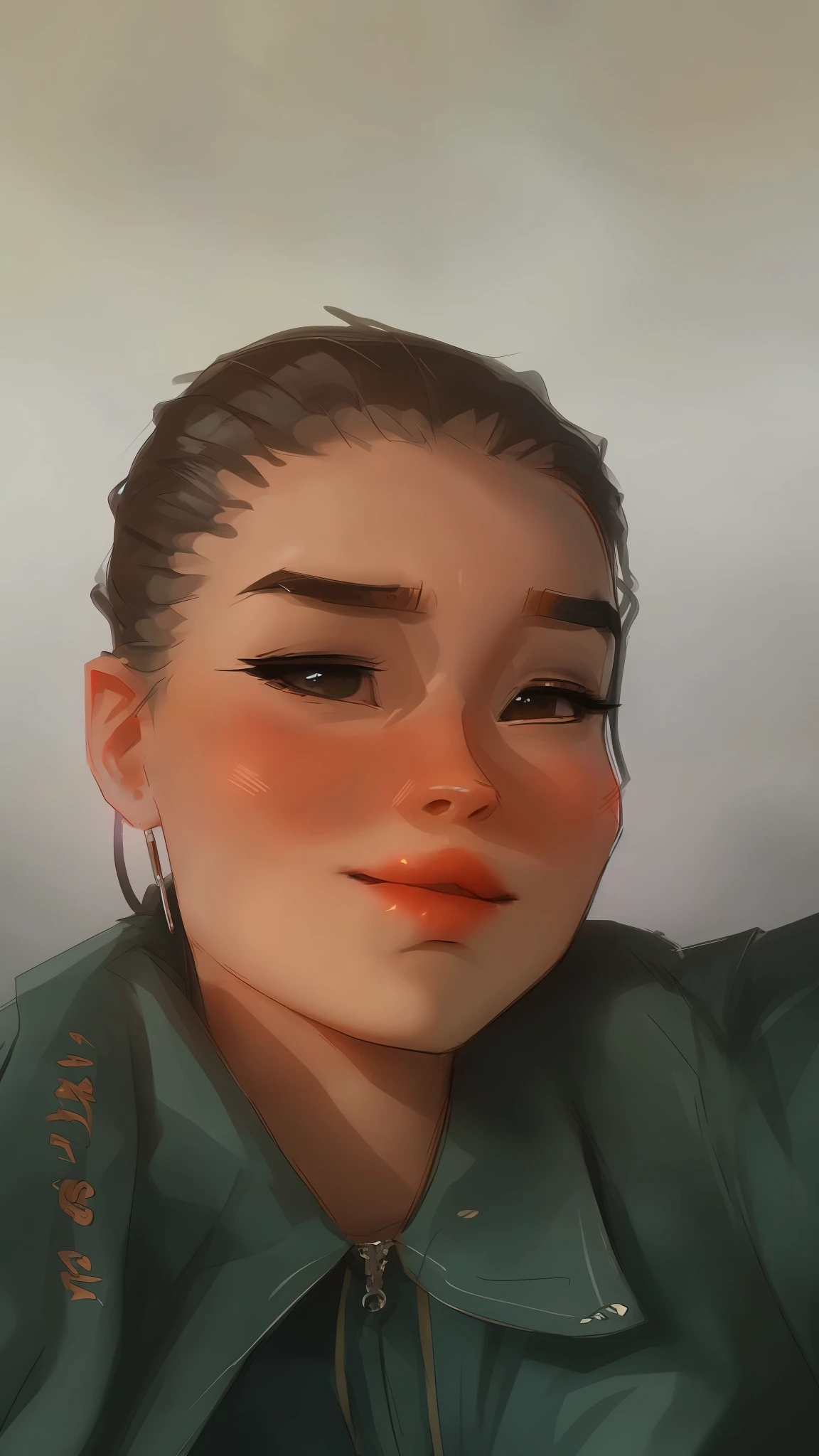 portrait of a woman, by samdoesarts