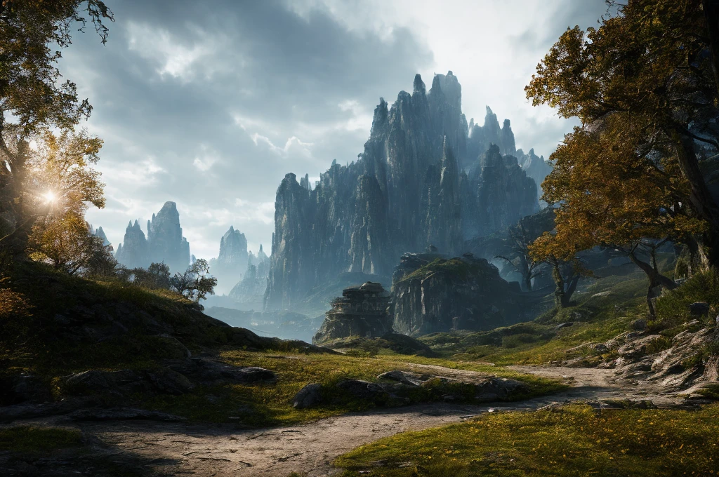 a good photo of (((concept art))) (((old fasion landscape))),8k resoultion,ultra cool,hyper realstic, scifi style,dramatic lighting, atmosphere lighting, hyper detail features, ray tracing, 3D, cinematic lighting, dark shadows, unrealistic Engine 5 rendering, ((center focus)),hyper detail,trending on artstation, 4k,extremely high details, ultra hd, hdr, extremely high details