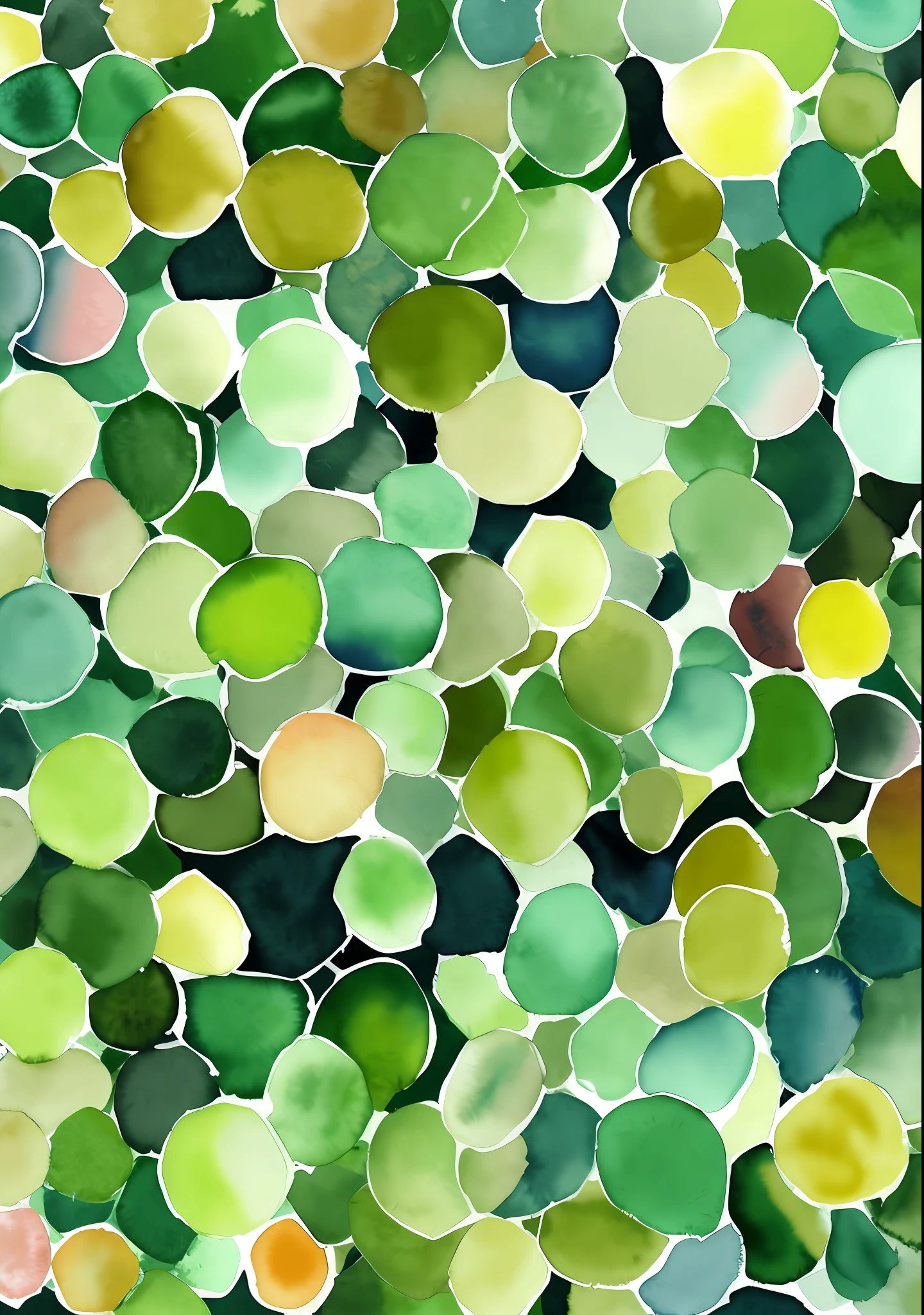 Help me generate a watercolor-style background image, which is a little bit biased towards plants