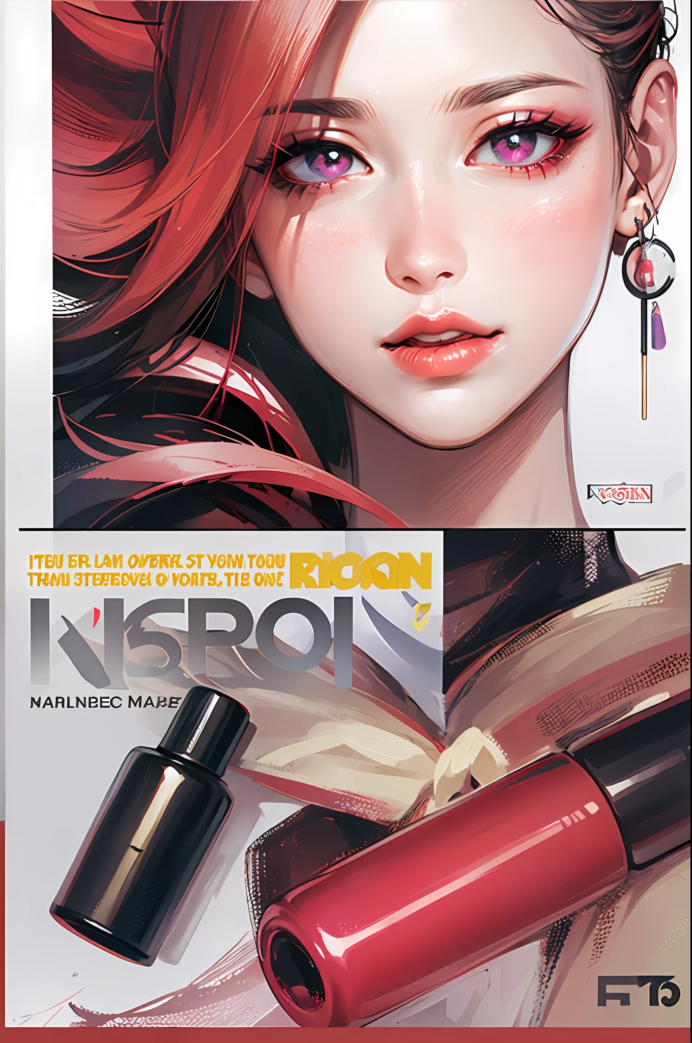 ((poster)) A lipstick, cosmetic promotion--v6