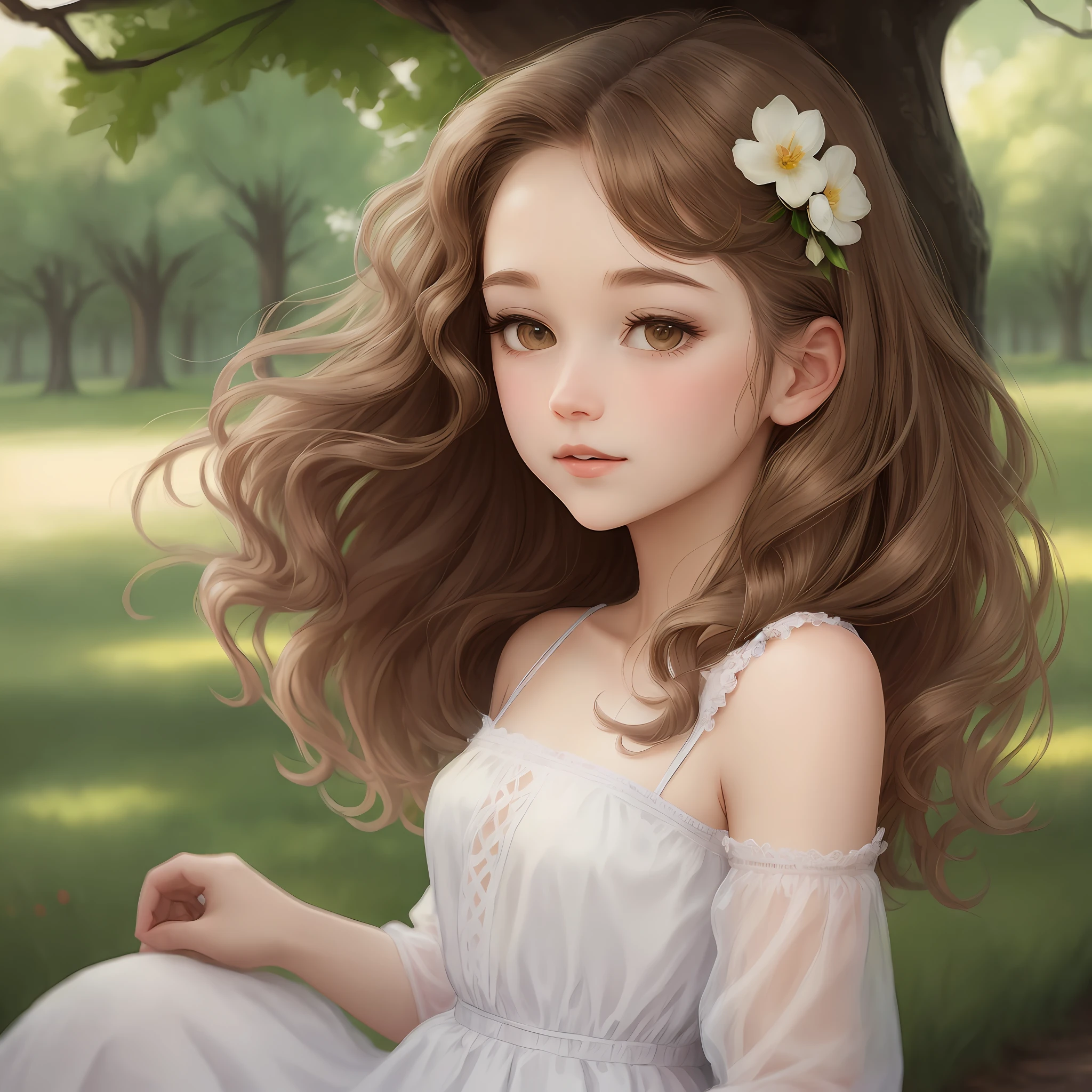 holding flowers