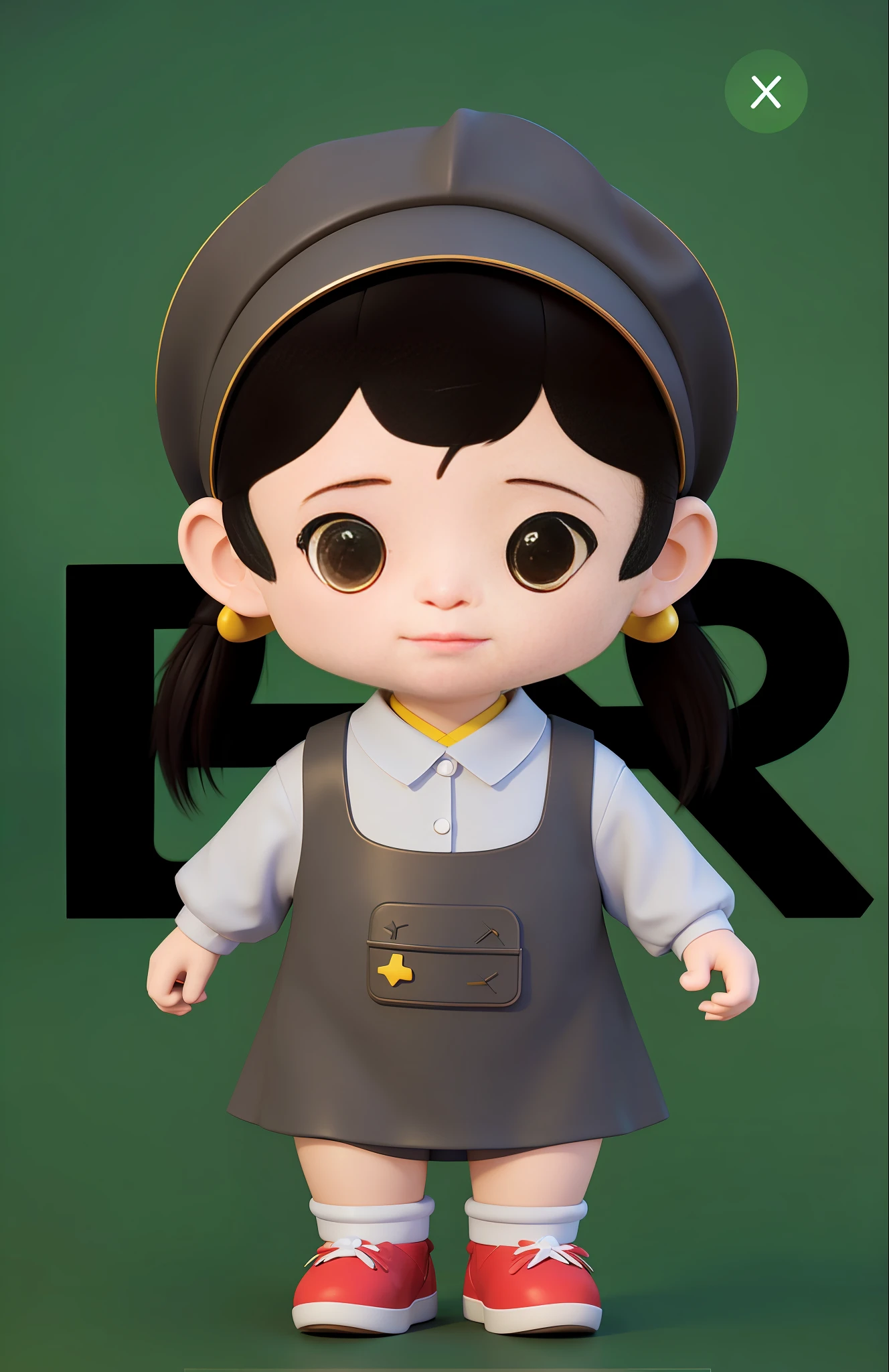 High-grade natural color matching Bright and harmonious Bright and cute 3D animation character design Ray tracing ancient costume IP characters