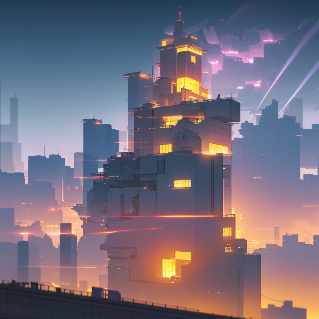 IsometricFuture, Anime Style School, isometric cutaway, night sky, city view, Depth of Field, Full-HD, Rim Lighting, Vibrant Sharp Cinematic Lighting, Shadows, Chromatic Aberration, art by artgerm, greg rutowski, square enix, unreal engine 5, FXAA, IsometricFuture