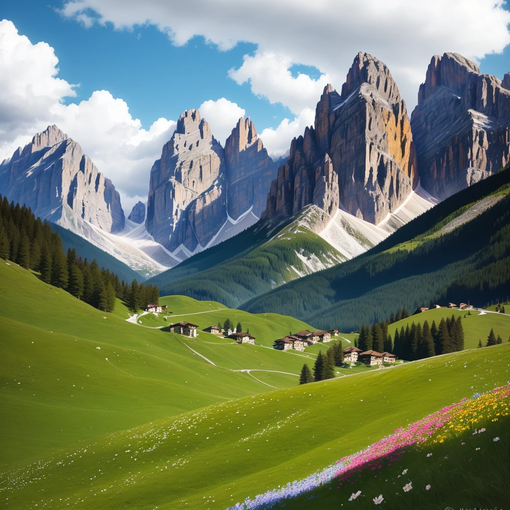 Dolomites, flowers