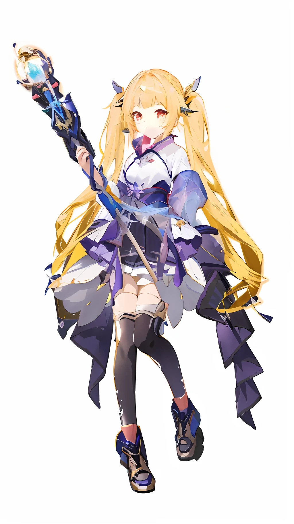 anime girl with magic wand in hand, ayaka genshin impact, from the azur lane video game, ayaka game genshin impact, cushart krenz key art female, gear aurora, official character art, character from azur lane, splash art anime loli, Azur Lane style, curvy little loli from Tomorrow's Ark