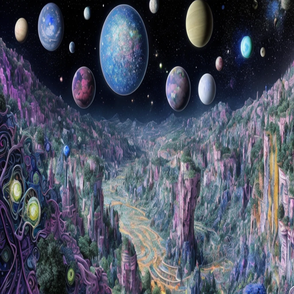 masterpiece,best quality,asterpiece,beautiful,extremely detailed CG unity 8k wallpaper,
surrounded by stars and planets and vines in the foreground,Multi-dimensional paper-cut art,Colored crystal,godlike entity made of crystal shards:0.5,The universe, the stars,hdr,0.5,
,neon lights, reflections, super detailed, realistic, hdr|The final result is a stunning illustration of a surreal world with a focus on intricate details and colors