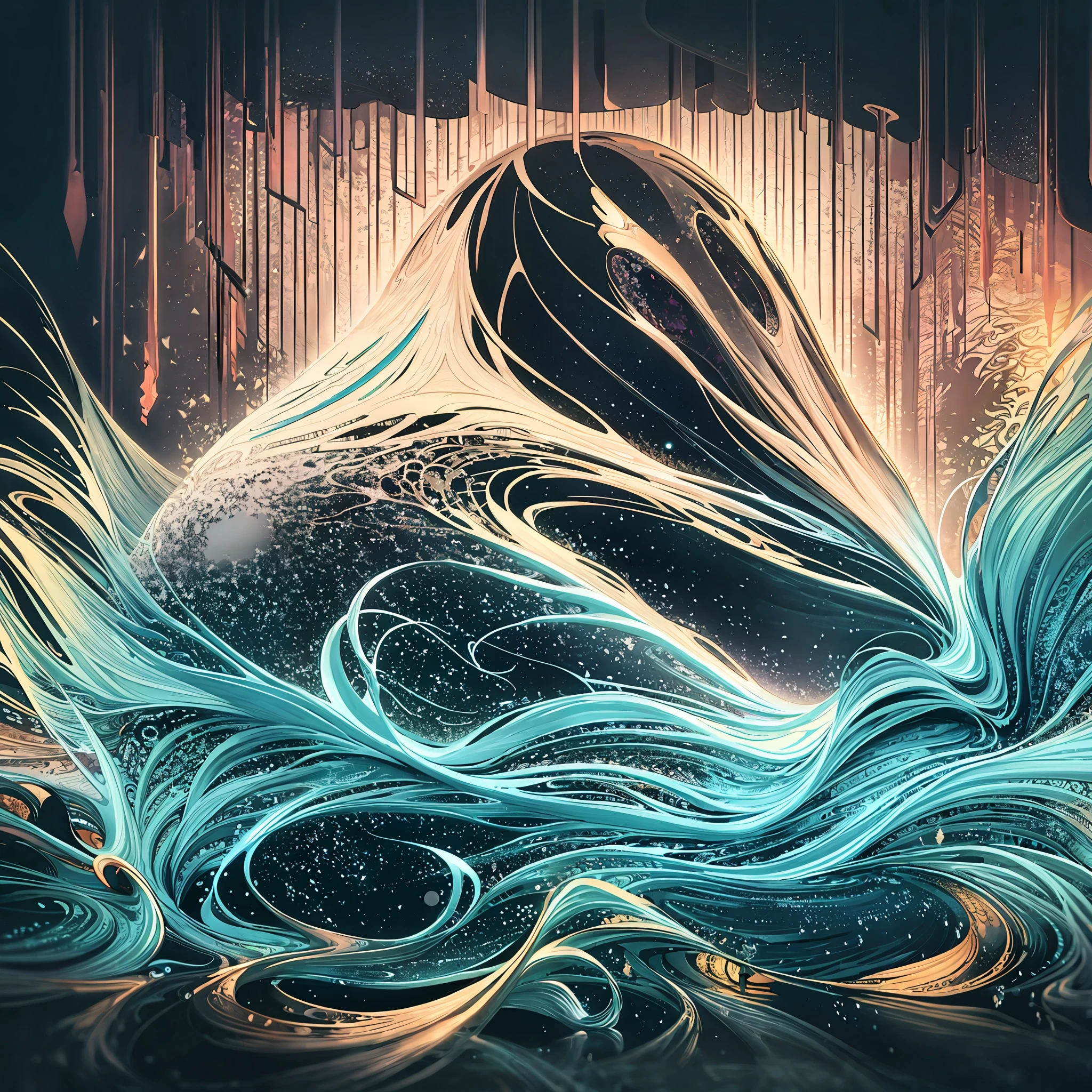 Guided by the whispered lullaby of perlin noise, a lone wanderer traverses the realms of an abstract dreamscape, finding solace in the solitude of a world that resonates with the intricate textures and patterns that mirror their very essence --v 6