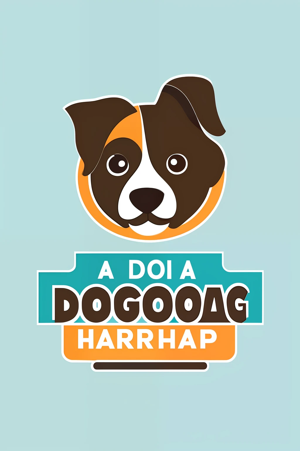 a dog barbershop, logo, vector, line art, design, inspired, straight, symmetry