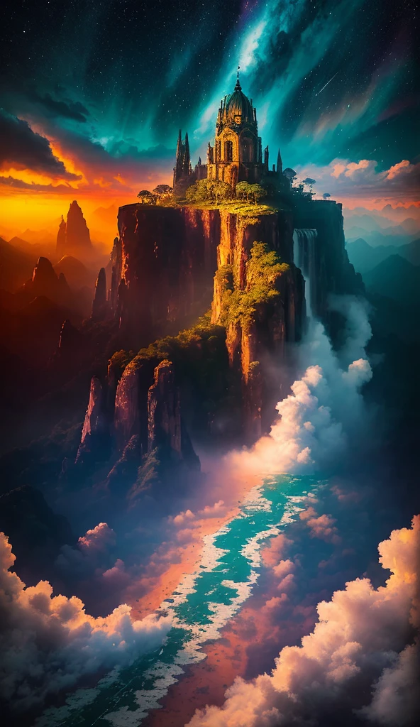 ((masterpiece)), (((best quality))), ((ultra-detailed)),  (Amazing:1.1), beautiful, nature, sky and ground, heavy wind, windsweeped, line cloud,Light shoot from the cloud, in a  lush remote folige jungle with jungle wildlife and fauna,award winning photo, BLN-L24, Exposure,High Contrast,Low Saturation,High Saturation 8k 3D, F 2.8 lens, Aerial View, Cinematic lighting, Bubble Bujo,Southern Gothic,Gothic Lolita