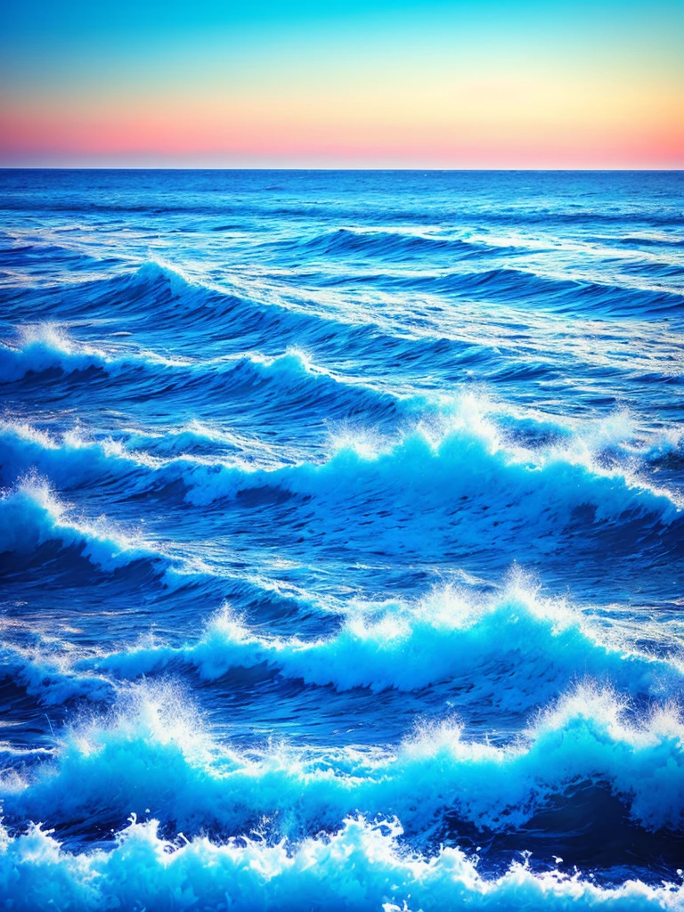 fluorescent sea