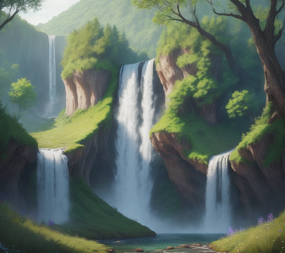 ((1woman)), photorealistic, raw and natural, flowy, surrounded by (trees+waterfalls), (wildflowers+grass), high-quality 4k resolution, cinematic lighting,

[(detailed face, beautiful realism, realistic eyes, detailed and expressive eyes) : 1.2, (movement) : 1.1]