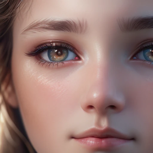 Looking at the audience, close-up, close-up, light makeup, realism, realistic photos, professional color correction, 8K, F2.4 aperture, 35mm lens, realistic real face, only the face area is included.