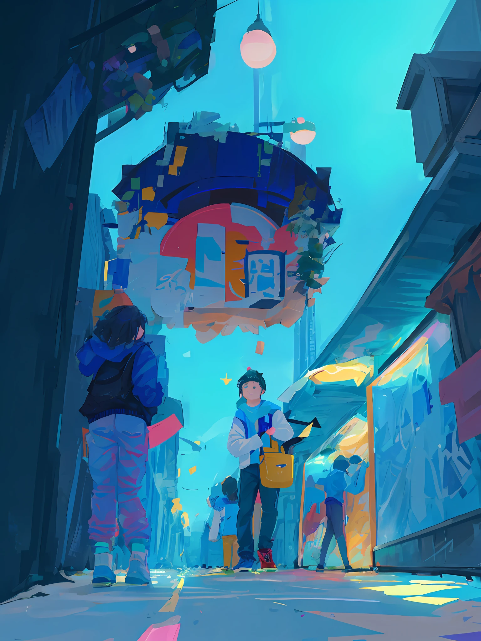 The high-definition public welfare illustrations show the positive energy of positive young people striving for a new era. The colors are bright, the creativity is perfect, and the imagination is unlimited, making people optimistic and full of hope.