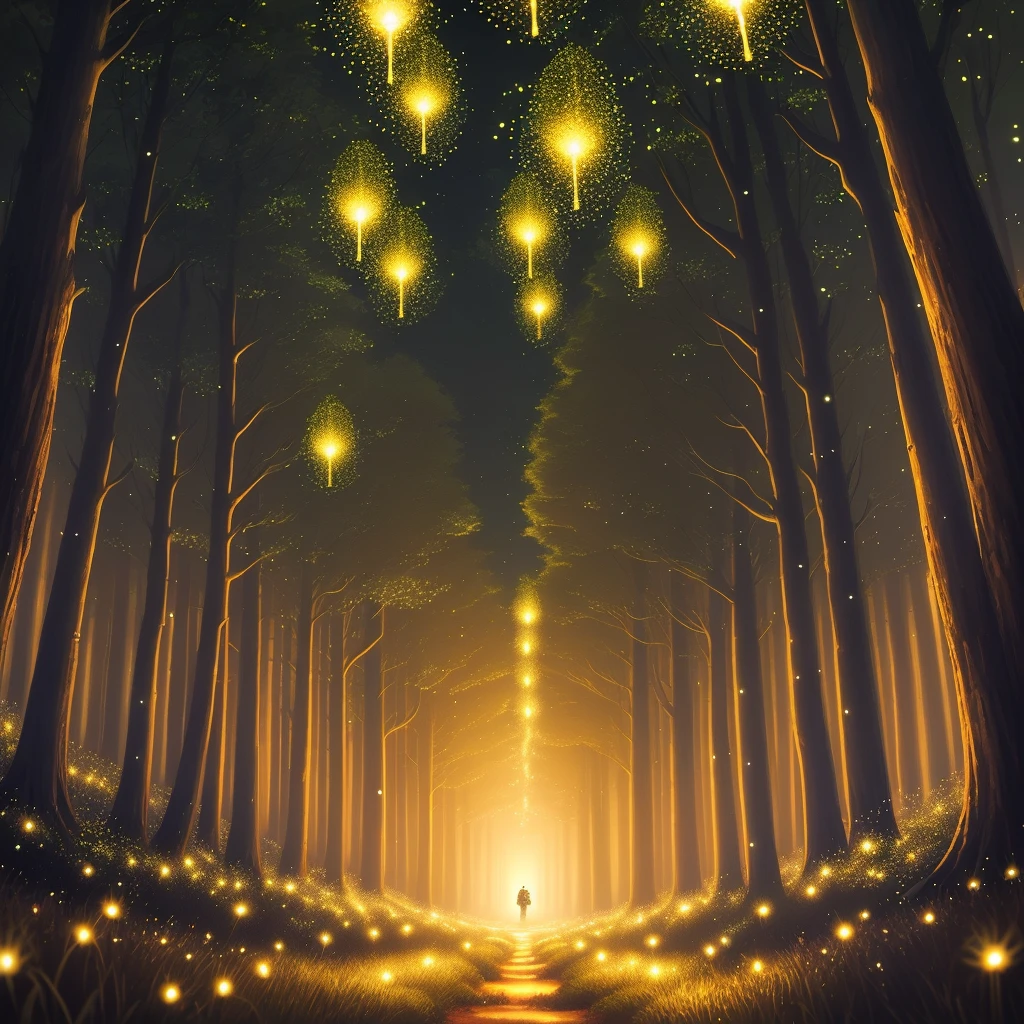 forest of fireflies