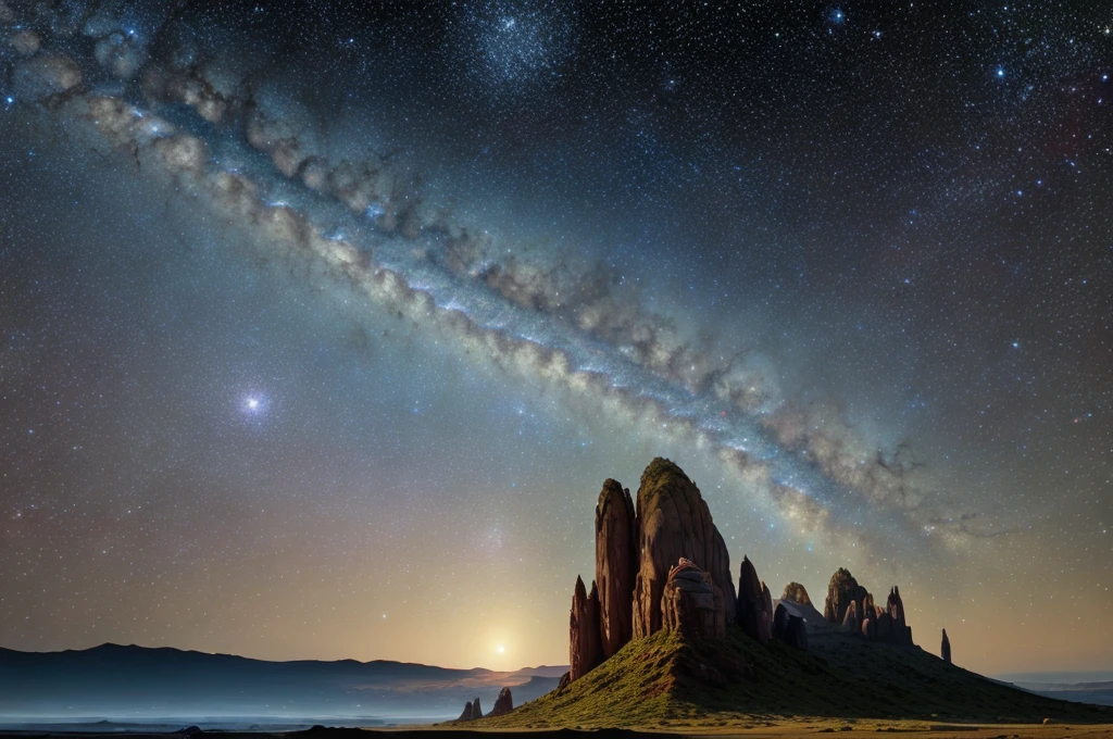 A vast collection of stars, planets and galaxies,. (((masterpiece))), ((best quality)), realistic, 8k, ultra-detailed, realistic, landscape, ConceptArt