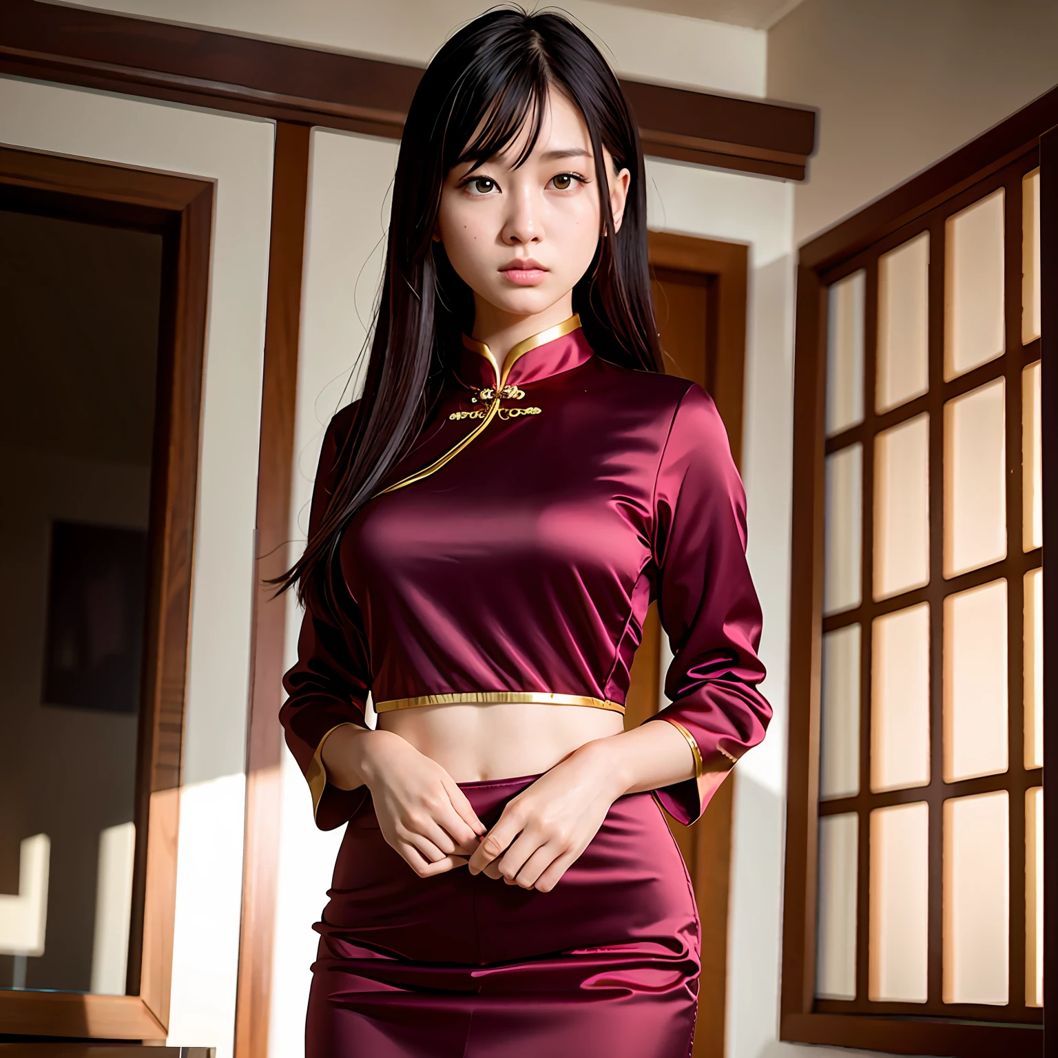 parameters dudou,1girl, beautiful face, solo, candle, brown hair, long hair, ulzzang-6500-v1.1,(raw photo:1.2),((photorealistic:1.4))best quality ,masterpiece, illustration, an extremely delicate and beautiful, extremely detailed ,CG ,unity ,8k wallpaper, Amazing, finely detail, masterpiece,best quality,official art,extremely detailed CG unity 8k wallpaper,absurdres, incredibly absurdres, huge filesize, ultra-detailed, highres, extremely detailed,beautiful detailed girl, extremely detailed eyes and face, beautiful detailed eyes,cinematic lighting,1girl,see-through,looking at viewer,upper body,upper body shot,outdoors,arms behind back,large chest,(chinese clothes)