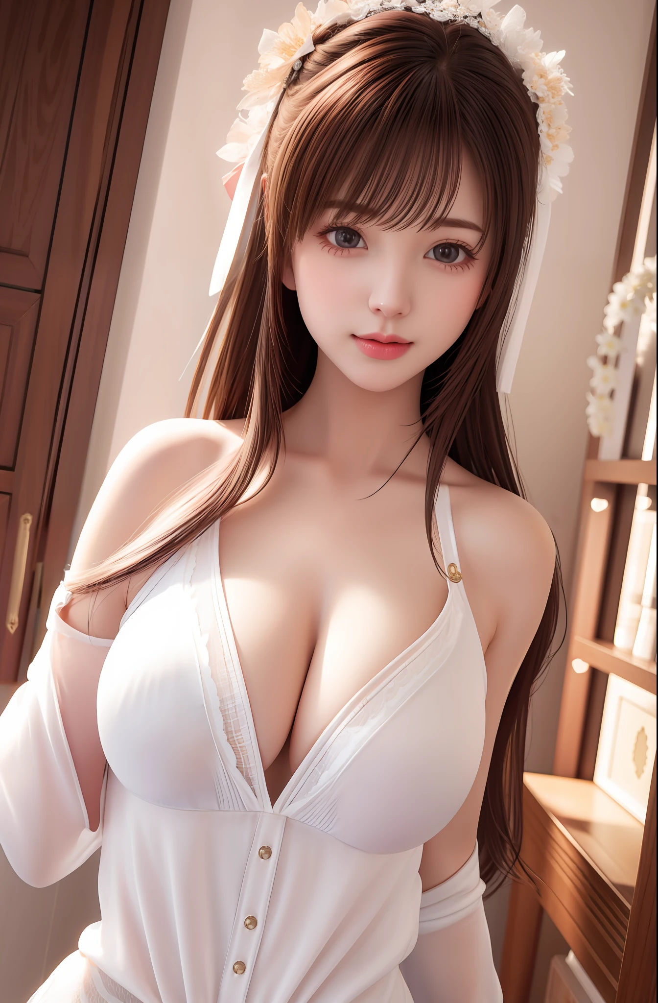 1girl, beautiful, realistic, medium breast