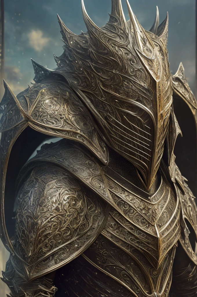 (realistic:1.3), poster,(intricate details:1.15), ((masterpiece,best quality)), ((cinematic light)),(Sauron), hybrid,(detailed armor),(tall:1.2),detailed helmet, ((black armor color)),music,guitar,fantasy \(style\)