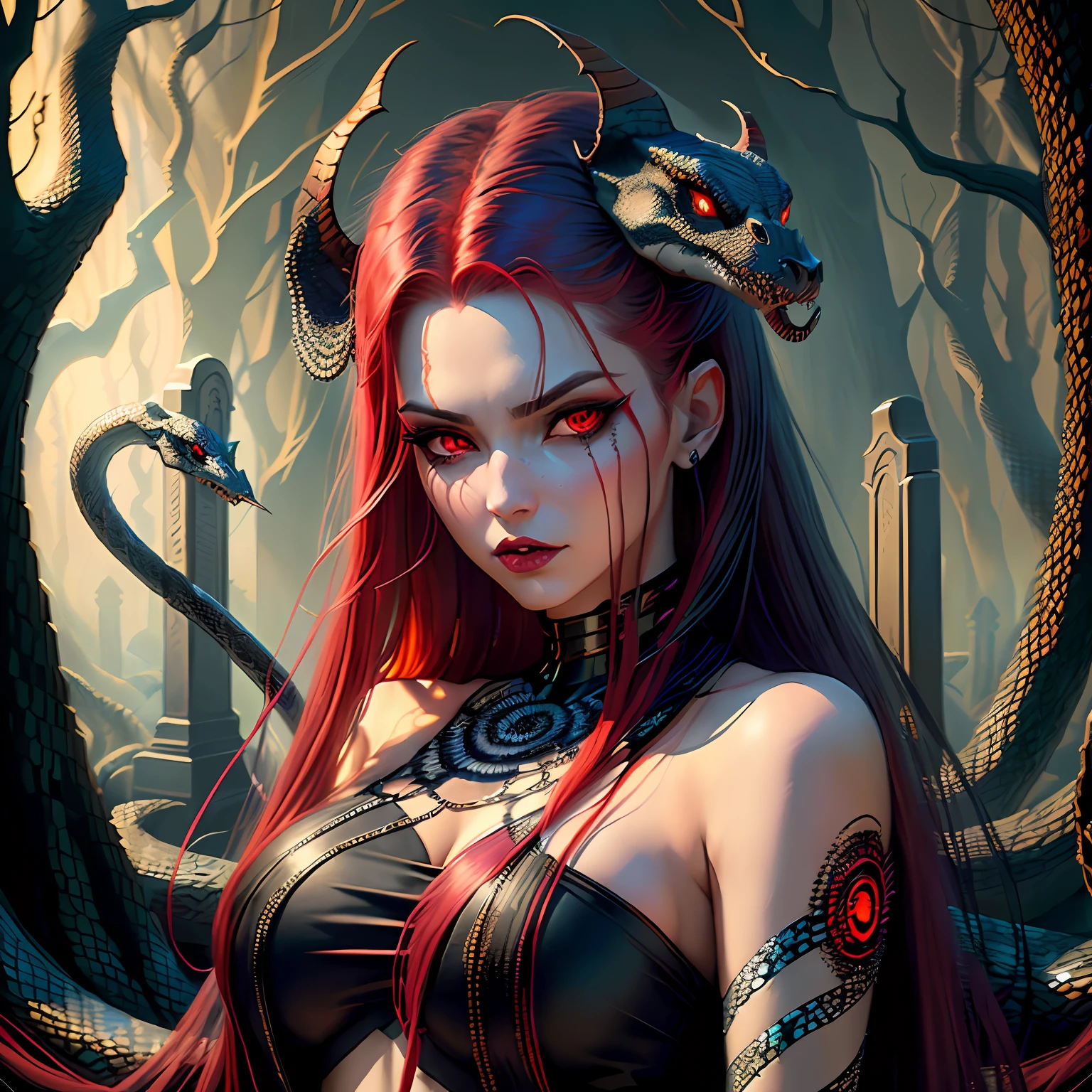 arafed woman in a black dress with a dragon on her shoulder, beautiful succubus, gothic fantasy art, detailed fantasy art, hyperdetailed fantasy character, detailed fantasy digital art, succubus | medieval, fantasy woman, beautiful elegant demon queen, fantasy art behance, dark fantasy art, dark fantasy style art, epic fantasy art style hd, amazing fantasy art