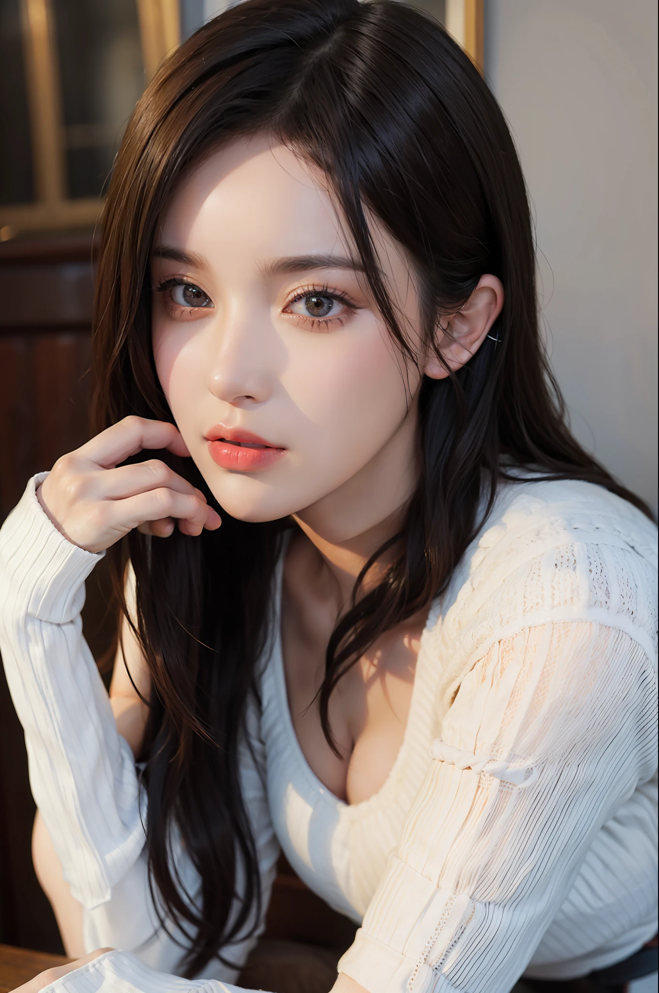 hot beautiful american girl, realistic, real life, similar to instagram model pics
