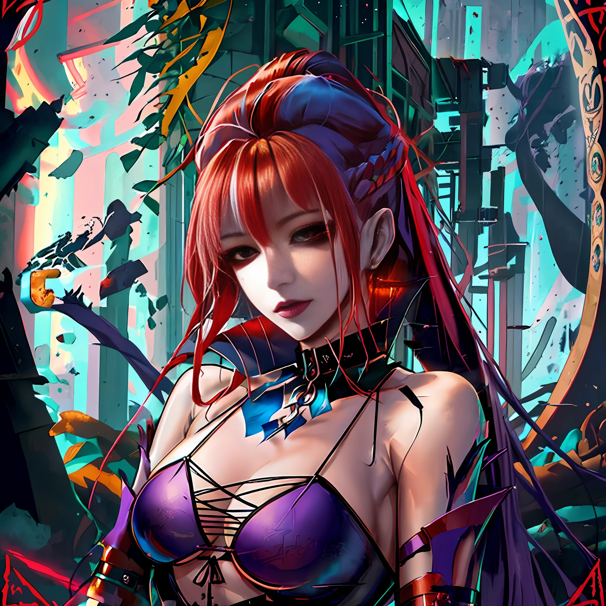 there is a woman with red hair and a dragon on her shoulder, dark fantasy style art, gothic fantasy art, lilith, epic fantasy digital art style, beautiful succubus, epic fantasy art style hd, epic fantasy art style, detailed fantasy digital art, in style of dark fantasy art, beautiful elegant demon queen, succubus | medieval, digital fantasy art )