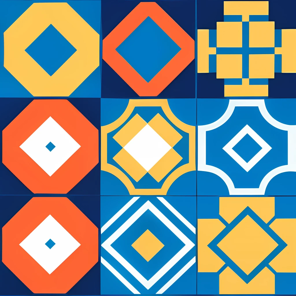Square continuous pattern