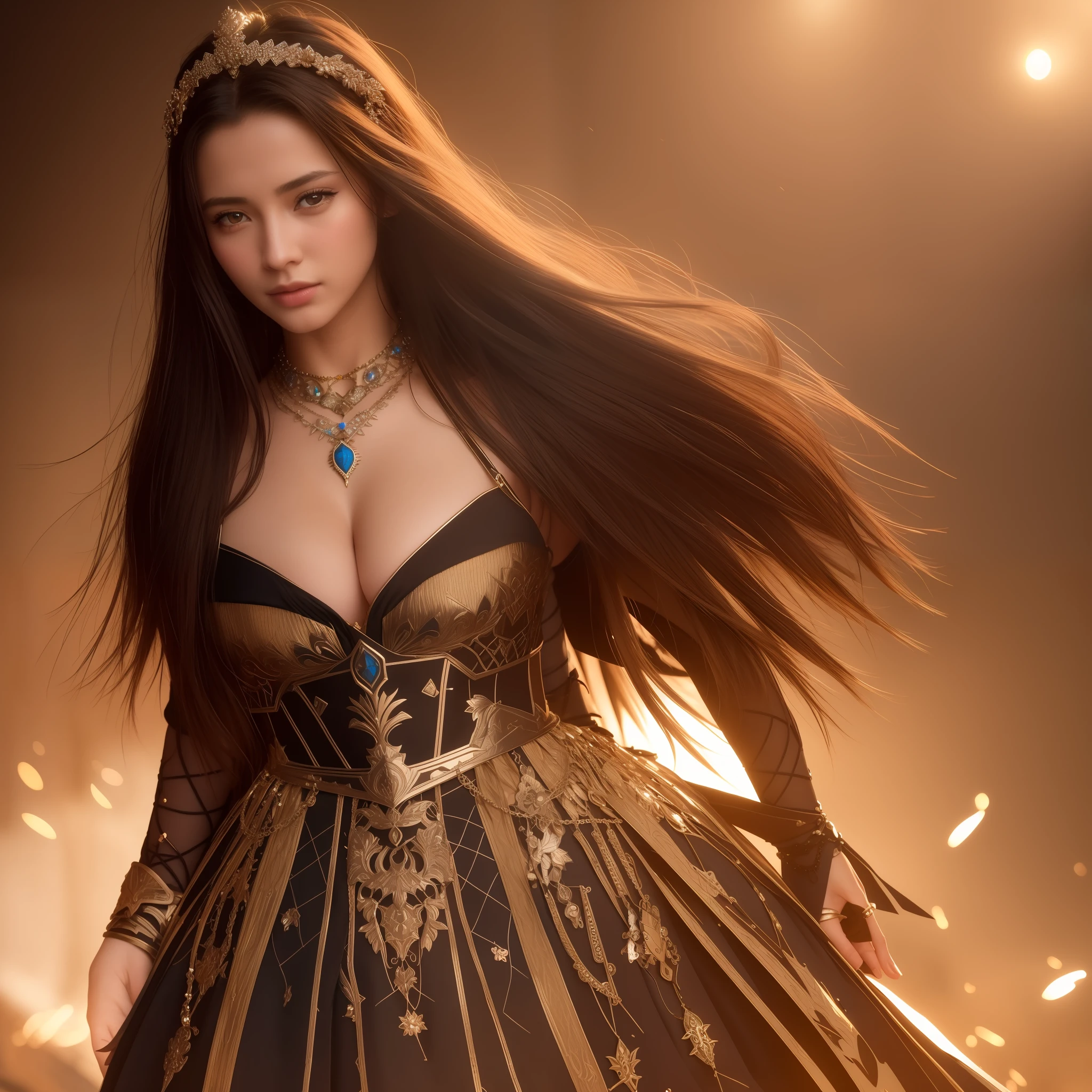 best quality, masterpiece, highres, 1girl,feudah knight armor,hair ornament,necklace, jewelry,Beautiful face,full_body, tyndall effect,photorealistic, dark studio, rim lighting, two tone lighting,(high detailed skin:1.2), 8k uhd, dslr, soft lighting, high quality, volumetric lighting, candid, Photograph, high resolution, 4k, 8k, realistik, human real, sfw, feudal