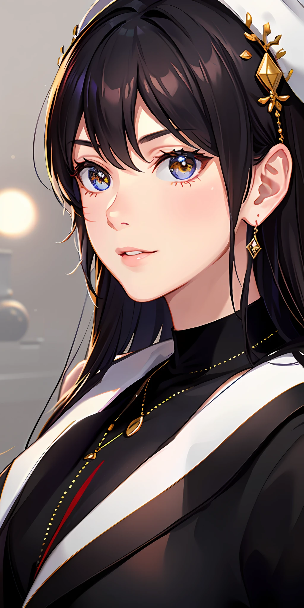 1girl, solo,black_shirt, brown_eyes,(clean face:1.4) ,smirk,closed mouth,smile, forehead, hand_on_own_cheek, hand_on_own_face, hands_on_own_cheeks, hands_on_own_face, head_rest, lips, long_hair, shiny skin,long_sleeves, looking_at_viewer, realistic, shirt, solo, upper_body, (light makeup:1.3),
masterpiece, best quality,high original,extremly detailed wallpaper,perfect lighting,(extremly detailed CG:1.2),drawing,pantbrush,