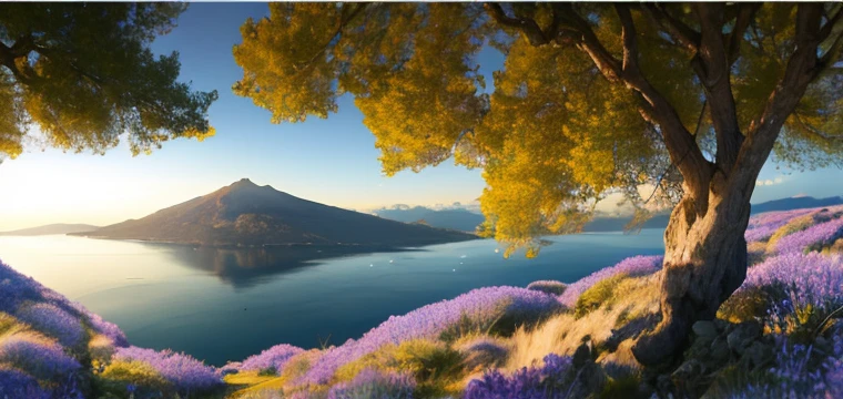 Masterpiece, Best Quality, (Very Detailed CGunity8k Wallpaper), (Best Quality), (Best Illustration), (Best Shadow), Ul Interface Frame Design, Simple Background, Square, Volcano, Sunset, Goose Stones, Particle Effects, Delicate, Octane Rendering, Ray Tracing, Very Detailed