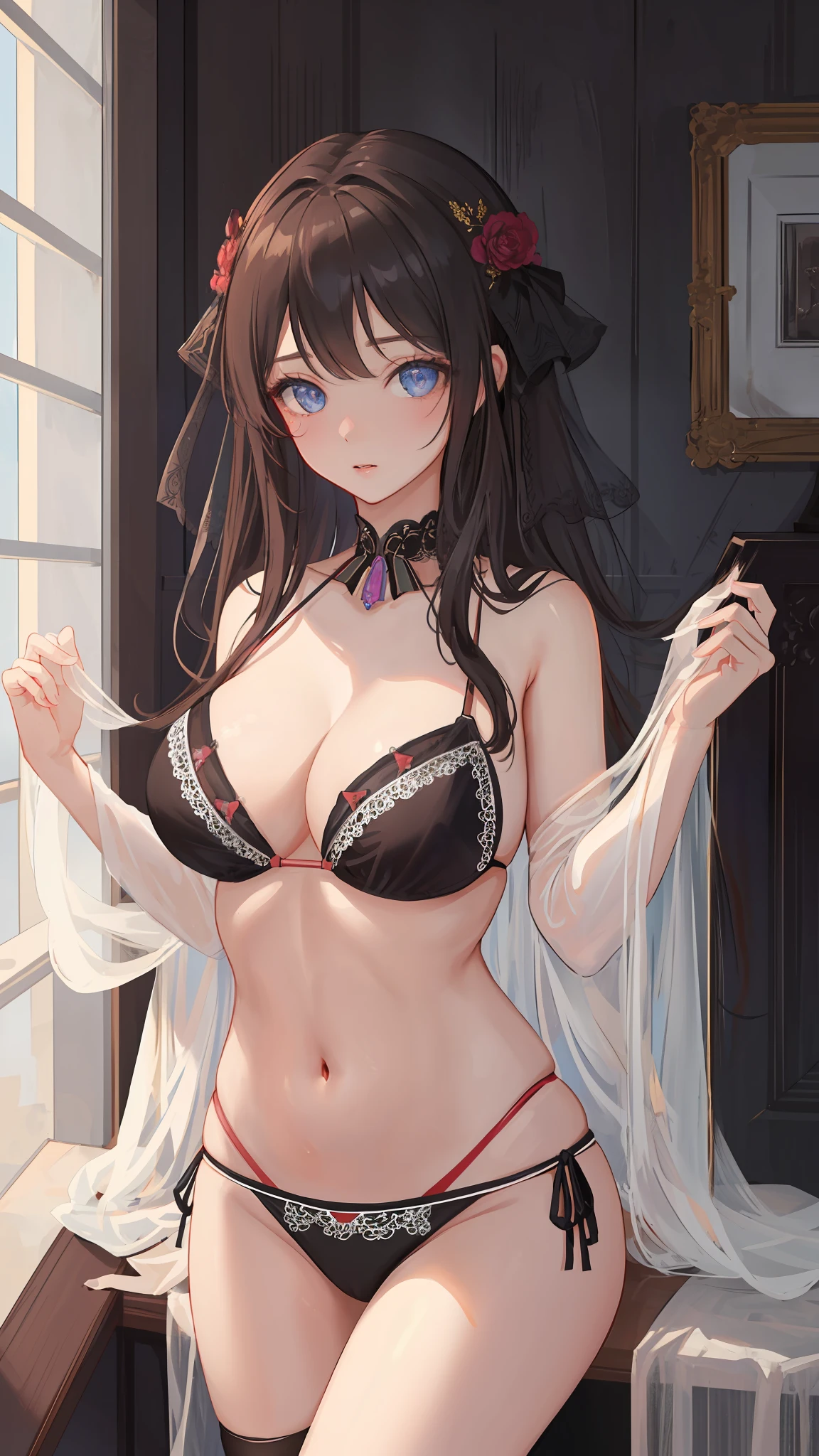 {masterpiece},{best quality},{1girl},Amazing,beautiful detailed eyes,finely detail,Depth of field,extremely detailed CG,original, extremely detailed wallpaper,looking at viewer, bikini,