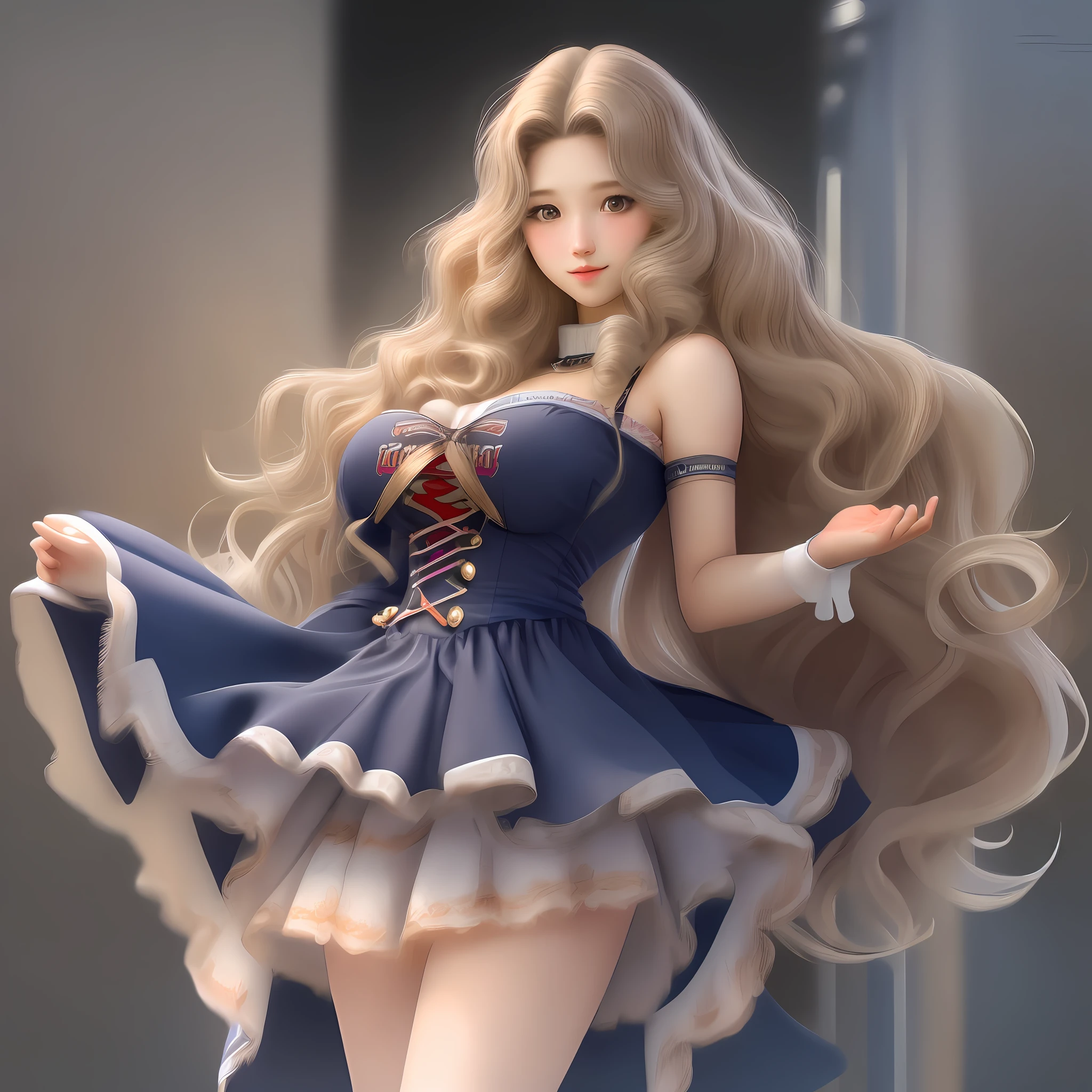 University, beauty, height 168 cm, big wavy hair, dancing, realistic style, realistic style, super high quality