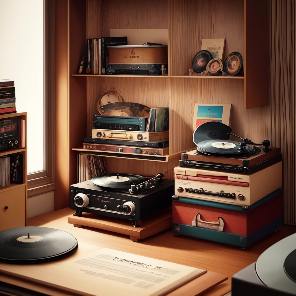 There is a picture of a record player and a stack of books, music records, spinning records, vinyl records, nostalgic vibes, music is life, nostalgia and euphoria, music playing, retro aesthetics, turntables, audiophiles, profile pictures, documents and books, musical vibes