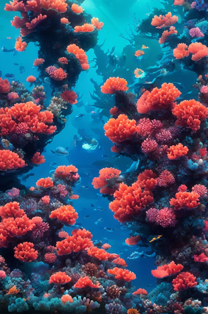 bubbles, coral