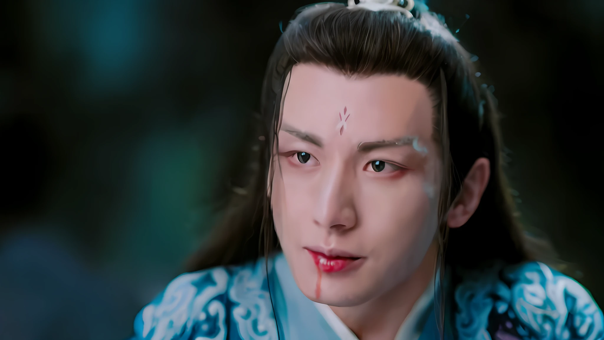 best quality,Anime,merge,colorful,vibrant colors,illustration,artstyle,fantasy,realistic,(masterpiece), (photo_\(medium\):1.0),smooth,sharp focus, painting style with watercolor,笔触,xianxia hero, heise jinyao, xianxia fantasy, wuxia, beautiful character painting, digital art,
