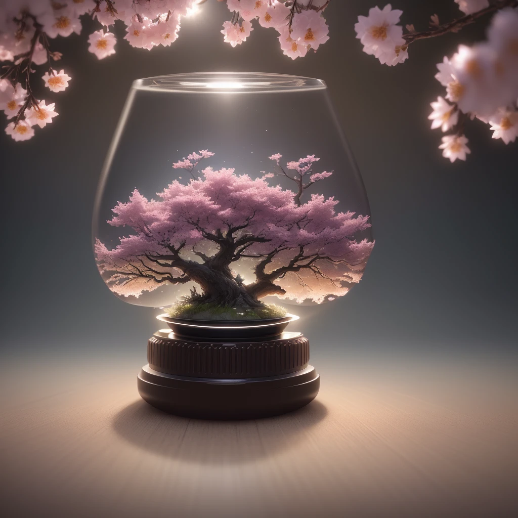 dreamlikeart tree in a bottle, fluffy, realistic, photo, canon, dreamlike, art, colorfull leaves and branches with flowers on top of its head. hyperdetailed photorealism by greg rutkowski - h 1024 w 804 | f 1 6 lens mark 2:2 s 3555 mm film grain :1 lifelike high res sharp focus contrast!! intricate detailed atmospheric light refraction lighting unreal engine 5 cinematic concept photography masterpiece octane render trending at cgsociety rendered as