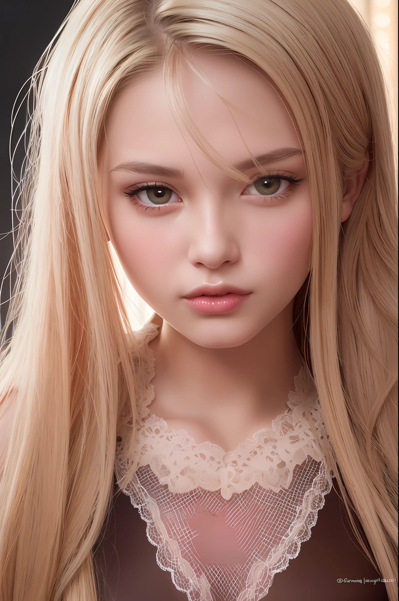 immature girl,sexy seductive style,extreme close up face,naughty look,sexually attractive,gorgeous long shiny blonde-haired,nice perfect face with soft fair skin perfect face,hyper realistic concept,8K resolution concept intricately detailed,Ultra-quality sketch erotic posing,color-pencils ultra-realistic sketch style,bewitching baby face,Perfectly placed facial features,