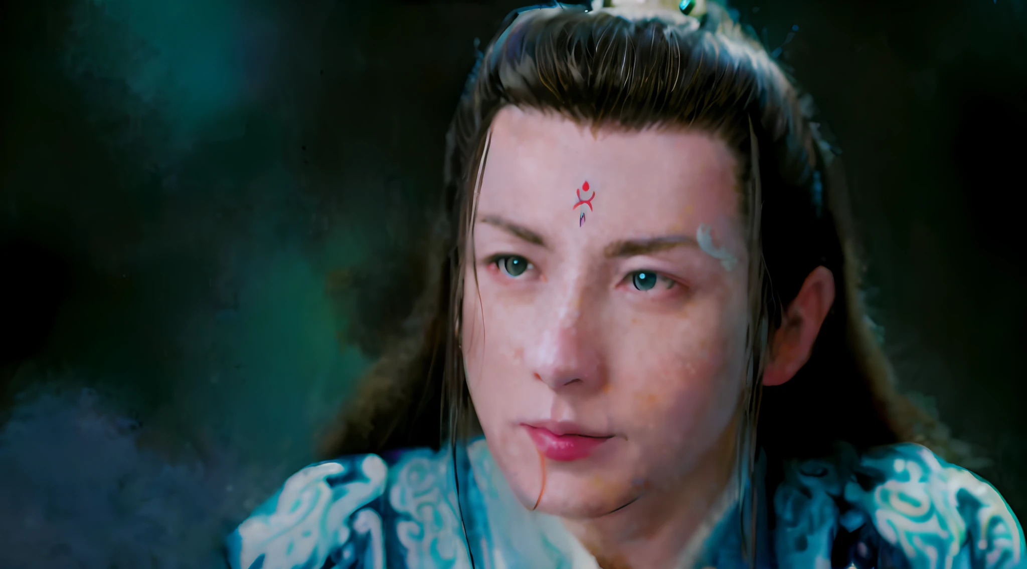 best quality,Anime,merge,colorful,vibrant colors,illustration,artstyle,fantasy,realistic,(masterpiece), (photo_\(medium\):1.0),smooth,sharp focus, painting style with watercolor,笔触