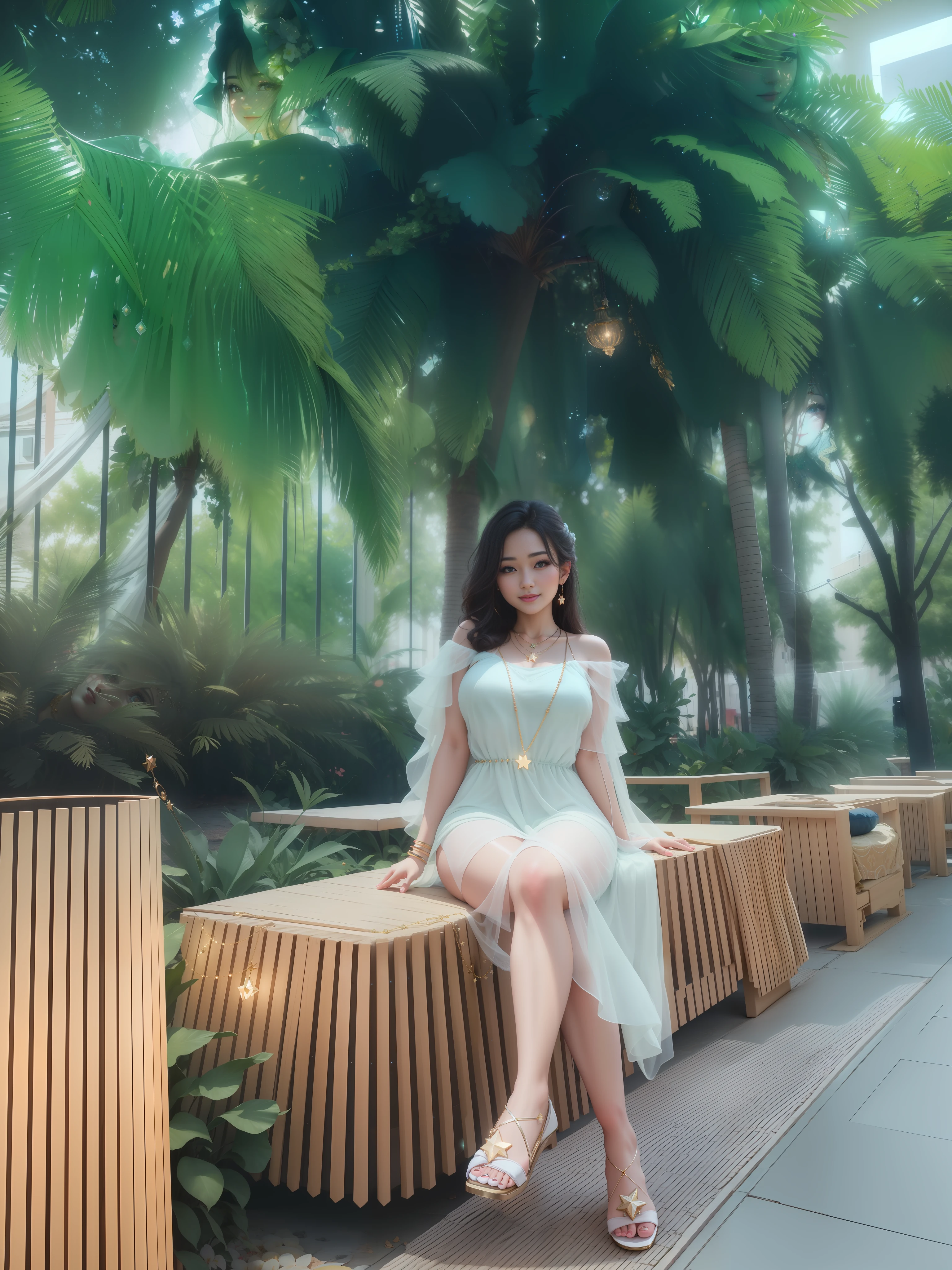 best quality, masterpiece, highres, 1girl,blush,(seductive smile:0.8),star-shaped pupils,necklace, jewelry,Beautiful face,upon_body, tyndall effect,photorealistic, dark studio, rim lighting, two tone lighting,(high detailed skin:1.2), 8k uhd, dslr, soft lighting, high quality, volumetric lighting, candid, Photograph, high resolution, 4k, 8k, Bokeh,,not sexy dress,