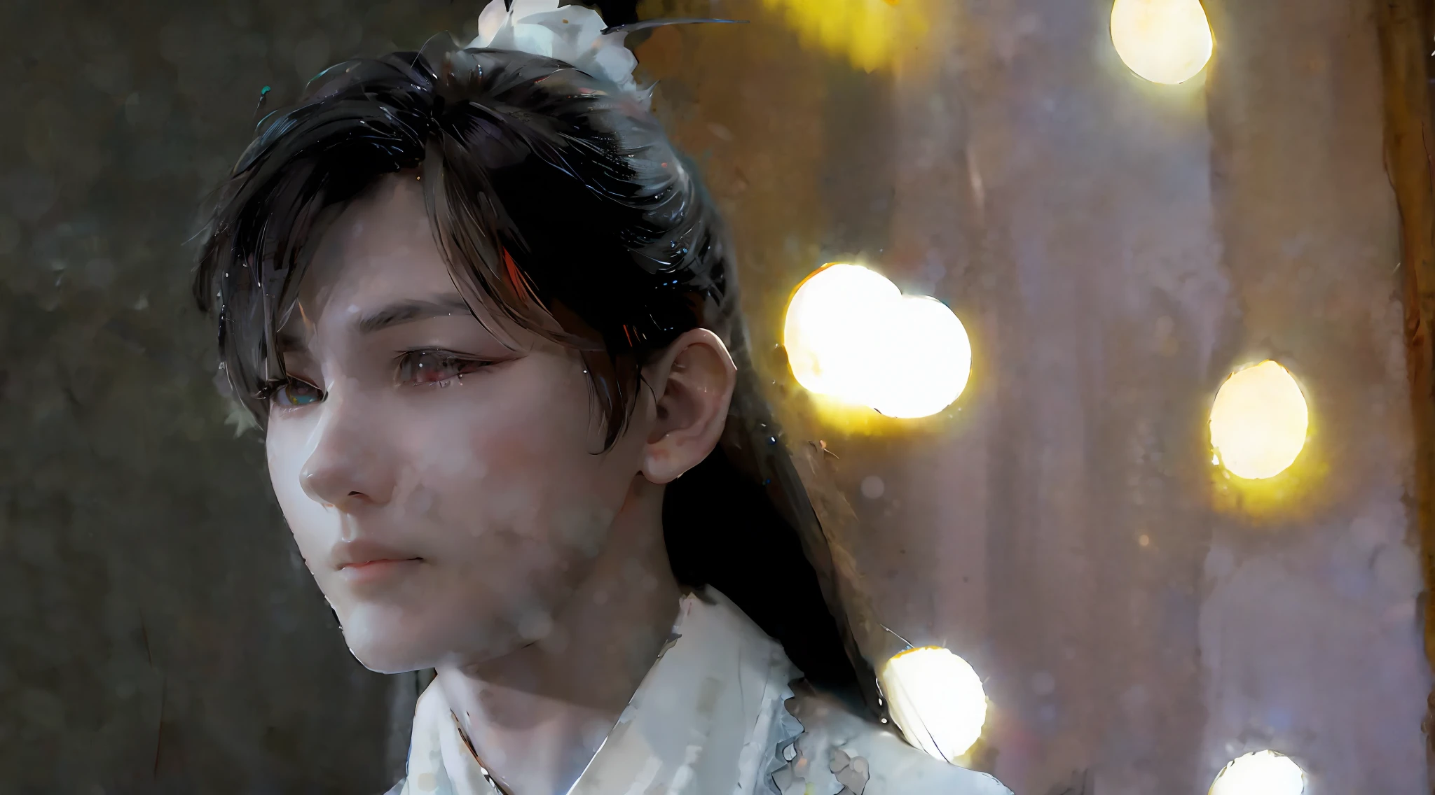 best quality,Anime,merge,colorful,vibrant colors,illustration,artstyle,fantasy,realistic,(masterpiece), (photo_\(medium\):1.0),smooth,sharp focus,(男性:1.1)