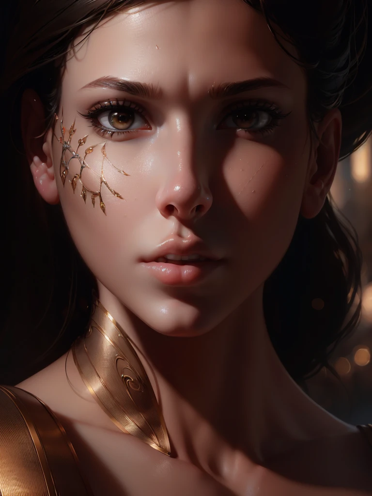 (masterpiece:1.1), (best quality:1.1), (anatomically correct:1.1), (perfect arms:1.1), ((detailed face:1.3)), (detailed skin), (perfect eyes), (perfect nose), (realistic), octane render, sharp focus,(8k), (4k), (Masterpiece), (Best Quality), ((huge lips:1.3)), detailed background, art by artgerm and greg rutkowski, cinematic lighting, 8k