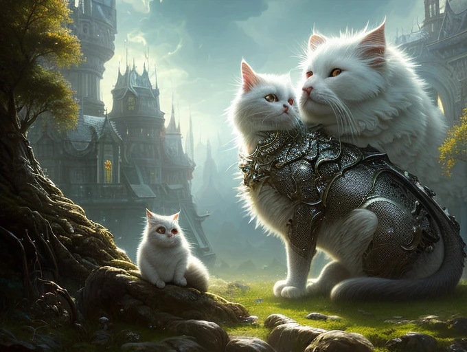 Big, fat, fluffy, white, long-haired Scottish cat and golden dragon with scaly skin sit in each other's arms and look at each other like lovers, concept art, by artgerm and greg rutkowski, complex, elegant, highly detailed digital painting, smooth, sharp focus, illustration, by simon stalenhag, wayne barlowe and igor kieryluk, stunningly intricate detail luminous filigree fantasy, digital art masterpiece, by craola, Jasmine Becket-Griffith, Cyril Rolando, centered composition perfect composition, , intricate pose, intricate beautiful detailed intricate intricate octane rendering trend on artstation, 8k art photography, photorealistic concept art, soft natural volumetric cinematic perfect light, award winning photography, masterpiece, oil on canvas, rafael, caravaggio, greg rutkowski, belle, bexinski, giger, professional sinister concept art, by artgerm and greg rutkowski, complex, elegant, highly detailed digital painting, concept art, fluid, sharp focus, illustration, in the style of simon stalenhag, wayne barlow and igor kiriliuk.